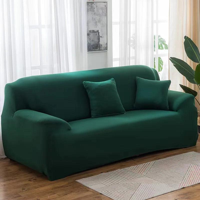 Capa de sofá monocromática elástica para deixar sua sala extremamente chique. De até 4 lugares. - Infinital Place