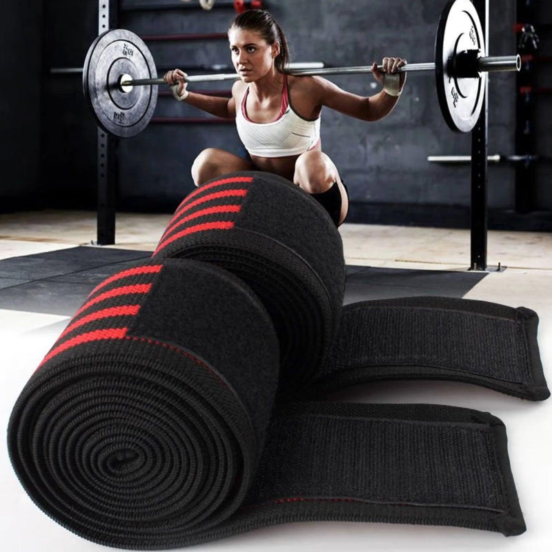 cintas pressurizadas de fitness ginásio para levantamento de peso, perna, joelho, treinamento de compressão, e envolve bandagens elásticas - Infinital Place