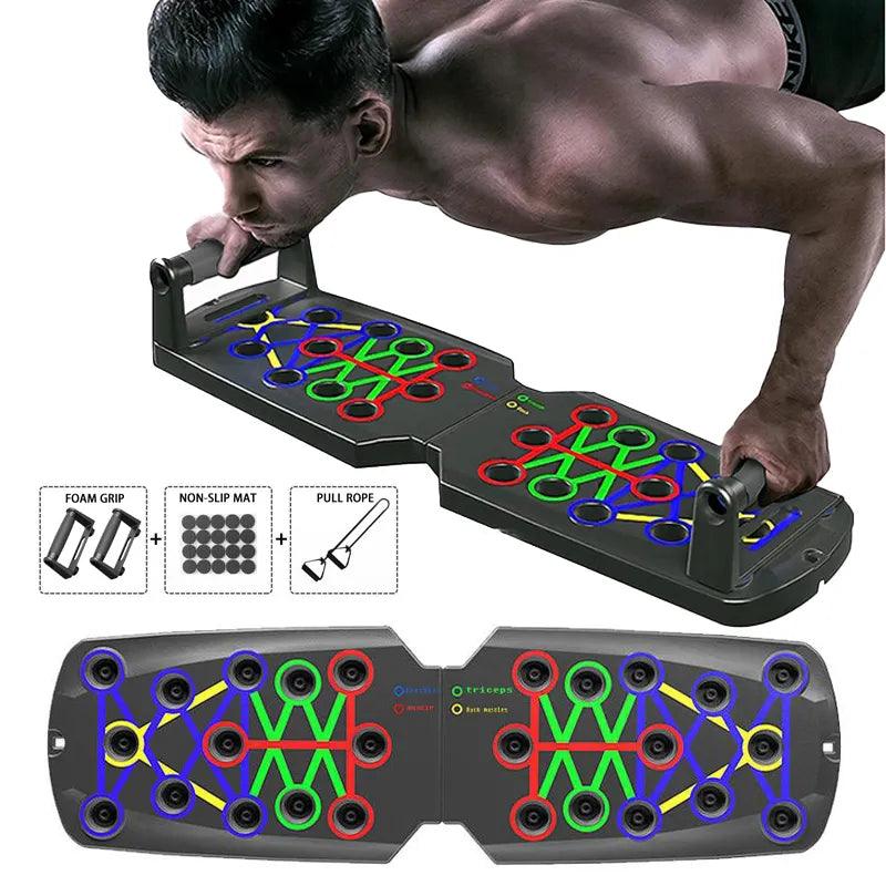 Folding Push-up Board Support Muscle Exercise Multifunctional Table Portable Fitness Equipment Abdominal Enhancement Support - Infinital Place