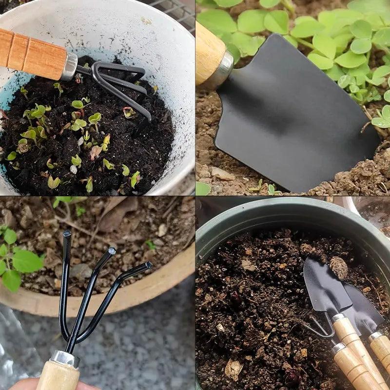 Mini Garden Tool Set para Plantas de Jardim e para você que ama cuidar do seu jardim. 
Deixe seu jardim bonito e arrumado. - Infinital Place