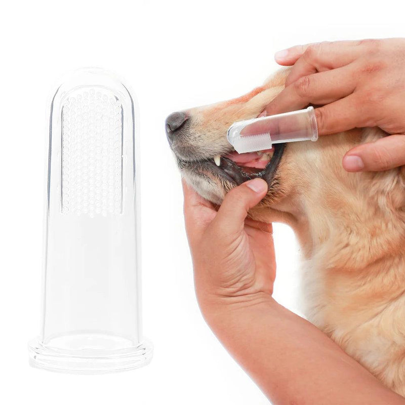 Sílica Gel Finger Toothbrush para Pet, mantenha a higiene bucal do seu pet em dia. - Infinital Place